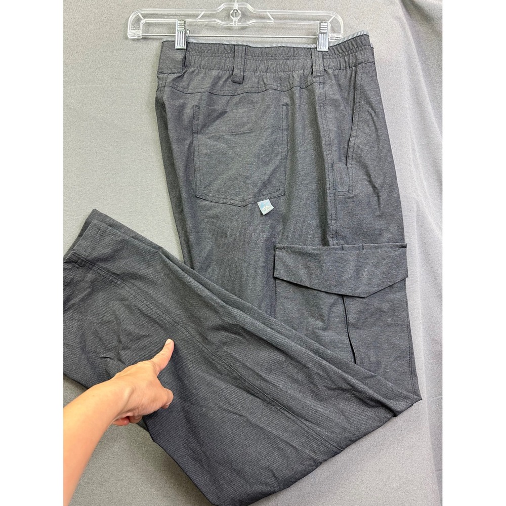 Zero Foxtrot Men Grey Tactical Cargo Pants Embroidered Skull Spade Size XL 38x32